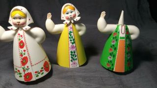 3) Vintage Russian Hard Plastic Dancing Doll - “ussr” 5 1/4 " For Kimberly Only