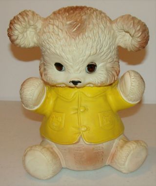Vintage 1962 Edward Mobley Arrow Rubber Squeeze Squeak Toy Animal - Bear Cub