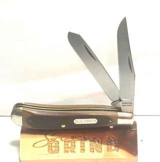 Vintage Schrade Usa 94ot Old Timer Trapper Folding Pocket Knife