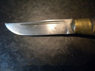 7.  5 inch Handmade Birch Handle Kauhaua Knife Finland Signed blade 3