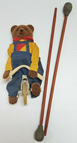 Ernest The Balancing Bear Unicycle Toy,  Schylling 1986