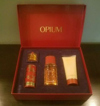 Vintage Opium By Yves Saint Laurent - 4 Piece Gift Box
