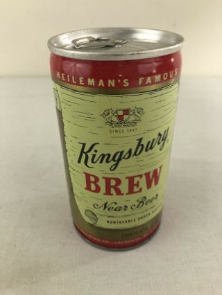 Kingsbury Brew Near Beer 12 Oz Bottom Opened Steel Pull Tab Can