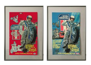 Two Evel Knievel Stunt Cycle Poster Print,  Ideal