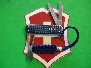 Ntsa Swiss Army Victorinox 58mm Blue Alox Classic Multifunction Pocket Knife