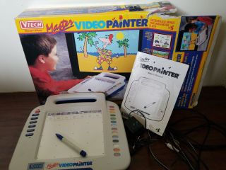 Vintage 1994 Vtech Video Master Painter Tv Art Drawing System Smart Play