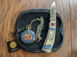 Franklin Collectible Robert E.  Lee Knife And Pocket Watch Set