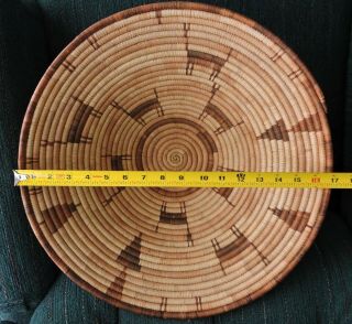 Large Vintage Native American Indian Handmade Coiled Basket