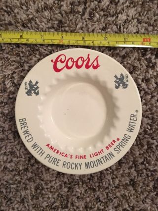Vintage Ceramic Cooors Beer Ashtray From The 70s