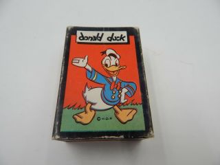 Russell Card Games " Donald Duck " Disney Vintage / Antique