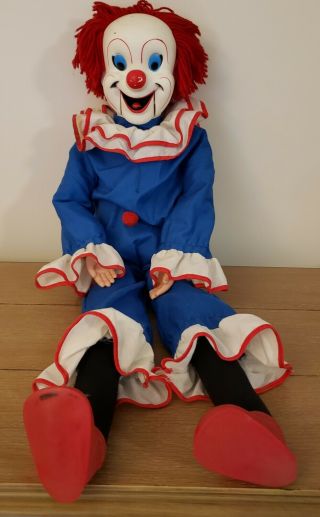 Bozo The Clown Ventriloquist Dummy 30 Inches