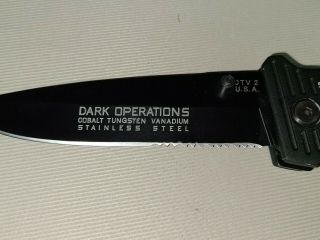 Dark Ops Stratofighter CTV 2 Fighting Knife Folder,  In The Box 2