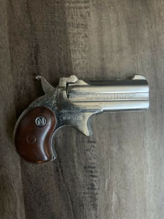 Vintage Toy Cap Gun By Nichols Brown Handle 3”