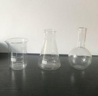 Chemistry Science Lab Set Of 3 Glass Shot Drinking Home Cocktail Party