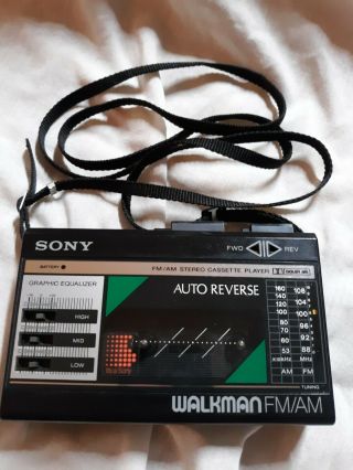 Vintage Sony Walkman Fm/am Stereo Cassette Player Wm - F18 Flawlessly