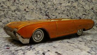 1962 Tin Toy Ford Thunderbird Bandai Imperial Friction Japan Sign Of B Quality
