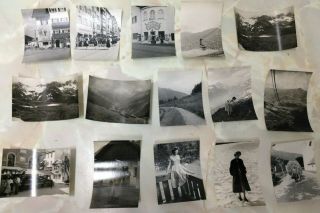 15 Vintage Black And White Photographs.  European Mountain Destinations.  (3)