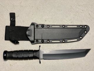 Cold Steel 7 " Fixed Blade Knife Leatherneck Tanto D2 Steel With Sheath 39lsfct