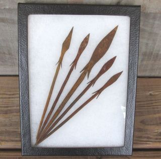 5 Iron Age Bura Culture Spear Points Framed Spears Arrowheads Arrows Africa Old