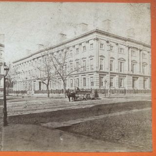 1870’s Photo Stereoview Anthony 6452.  Washington Dc Post Office From South - East