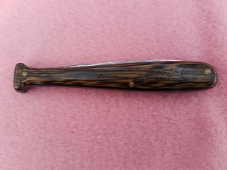 Vintage Babe Ruth Folding Pocket Knife Baseball Bat Shape Camillus Co.