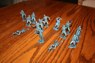 15 Vintage MPC Metallic Blue Russian WWII Army Soldiers Tank - Marx,  Timmee 2