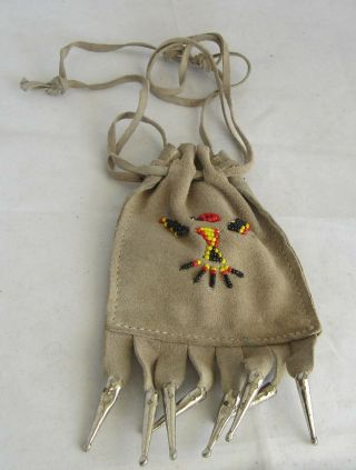 Native American Indian Small Beaded Strike A Lite Bag