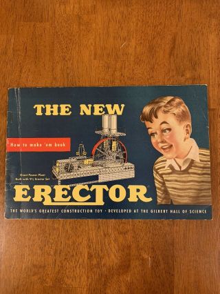 Vintage 1951 Gilbert Erector Set Instruction Book Complete How To Make 