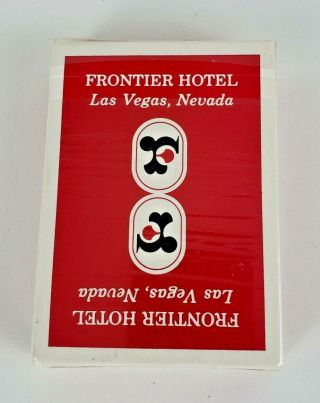 Vintage Frontier Hotel Red Playing Cards Deck Rare