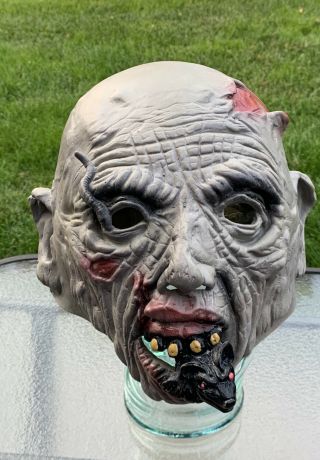 Vtg 1984 Distortions Unlimited Rotted Corpse Zombie Halloween Monster Mask Rare