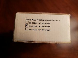 Vintage Bink ' s 59 - 10004 Set 1 Type B Wren Air Brush Kit 2