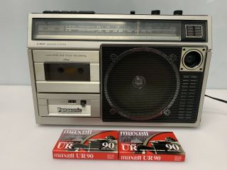 Vintage Panasonic Boom Box Rx - 1740 Portable Am/fm Record