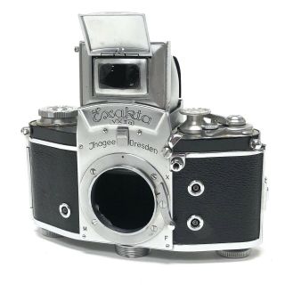 • Exakta Vx Iia Jhagee Dresden Vintage 35mm Slr Film Camera - Body & Prism Only