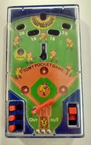 Vintage Tomy Pocket Games Baseball 7029