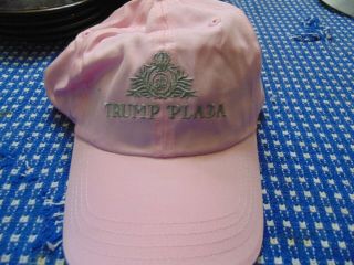 Vintage Trump Plaza Atlantic City Casino Hotel Snap Back Hat Scarce Pink Ladies