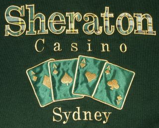 Embroidered Sheraton Casino Sydney Cape Breton Nova Scotia Sweatshirt Men 
