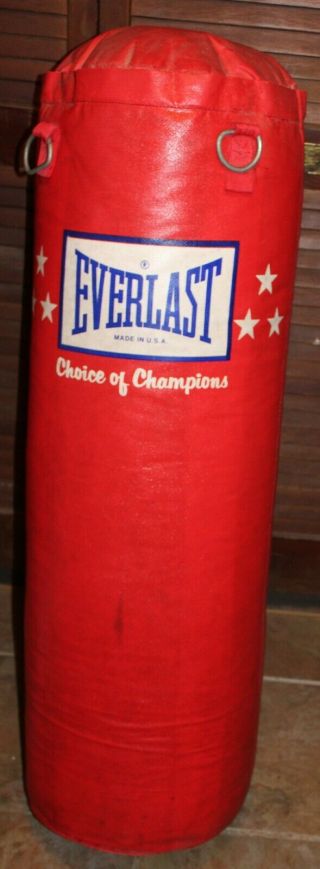Vintage Everlast 70 Lb.  Punching Bag - - Solid - -