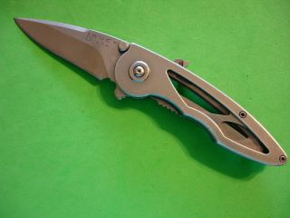 Ntsa Buck Usa 3 3/4 " Closed " Rush " Liner Lock Pocket Knife 290 2005