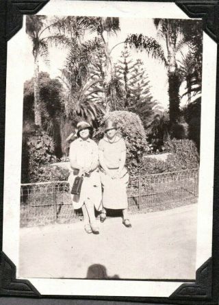 Vintage Photograph Flapper Girls Mission Cliffs Park San Diego California Photo