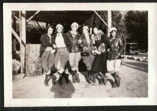 Vintage Photograph Flapper Girls Hiking Fashion Los Angeles California Old Photo