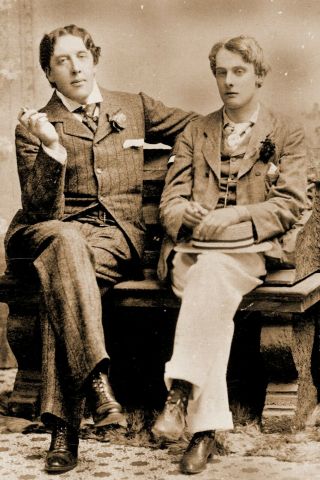 Oscar Wilde And Lord Alfred Douglas Gay Interest 1890s Vintage Photo (reprint)