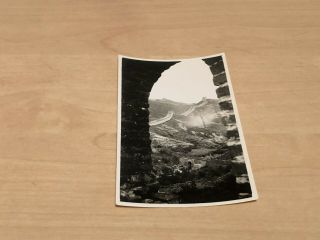 1934 B&w Photo The Great Wall Of China