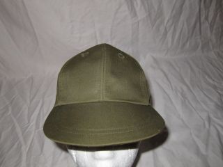 Us Army - Vtg 1968 Og 106 Vietnam Hot Weather Olive Green Baseball Cap Hat 6 - 3/4