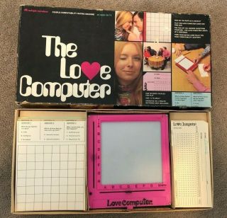 1970 Vtg The Love Computer Couple - Compatibility Rating Machine Game Ultra Rare