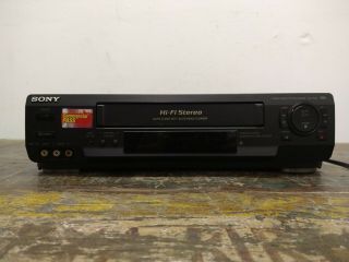 Vintage Sony Video Cassette Recorder Vcr Vhs Slv - N50 19 Micron Head Black