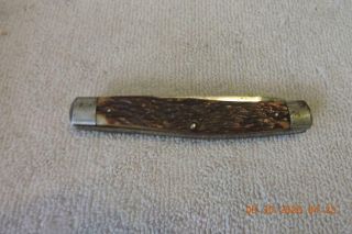 Antique Early Remington Umc Usa Muskrat 2 Blade Jigged Bone Pocket Knife