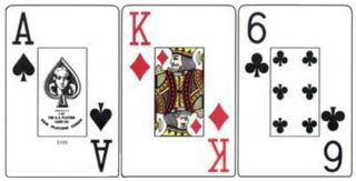 Kem Arrow Red Blue 100 Plastic Playing Cards - Poker Size Jumbo Index 2