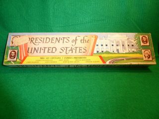1950s Marx Presidents Of The United States 1st Series Play Set Figures,  Boxed