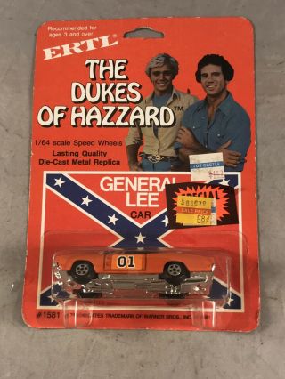 Vintage 1981 Ertl The Dukes Of Hazzard General Lee Car 1/64 Scale Factory
