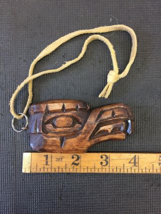 Northwest Coast First Nations Native Carving Art Eagle Head Keychain